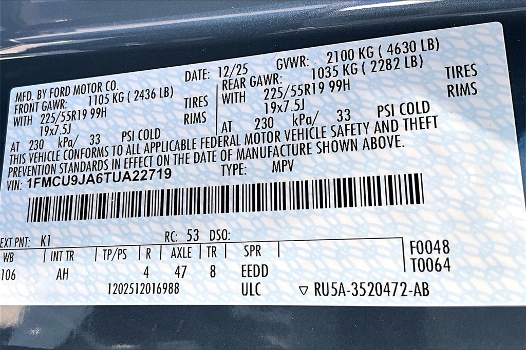 2026 Ford Escape Platinum