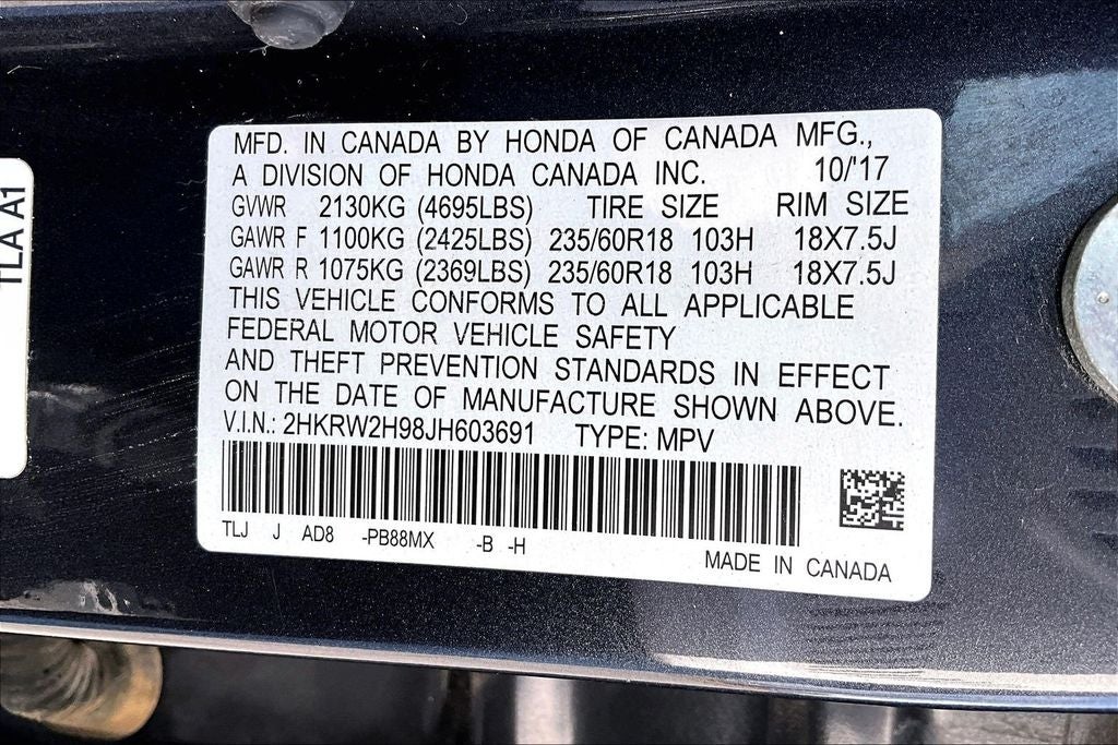 2018 Honda CR-V Touring