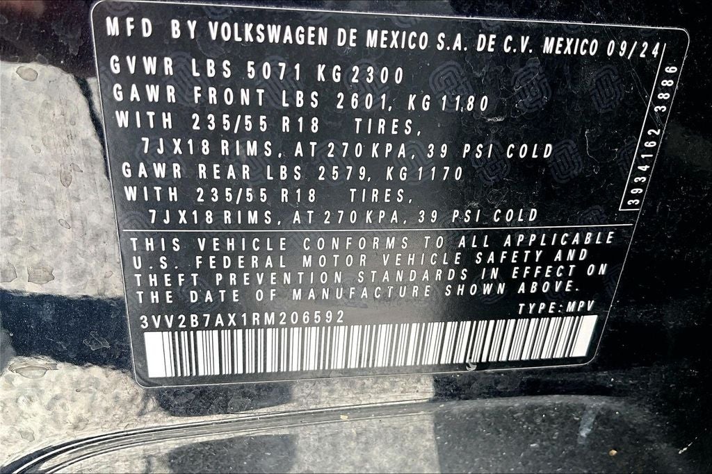 2024 Volkswagen Tiguan 2.0T SE