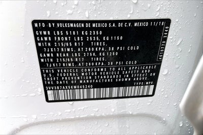 2019 Volkswagen Tiguan 2.0T SE