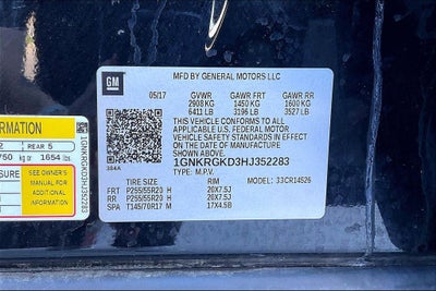 2017 Chevrolet Traverse LT 1LT