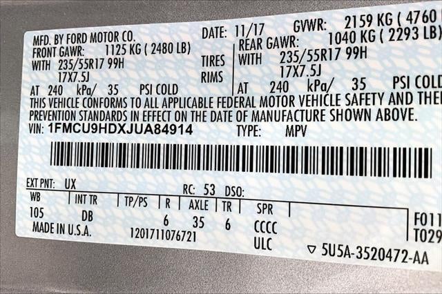 2018 Ford Escape SEL