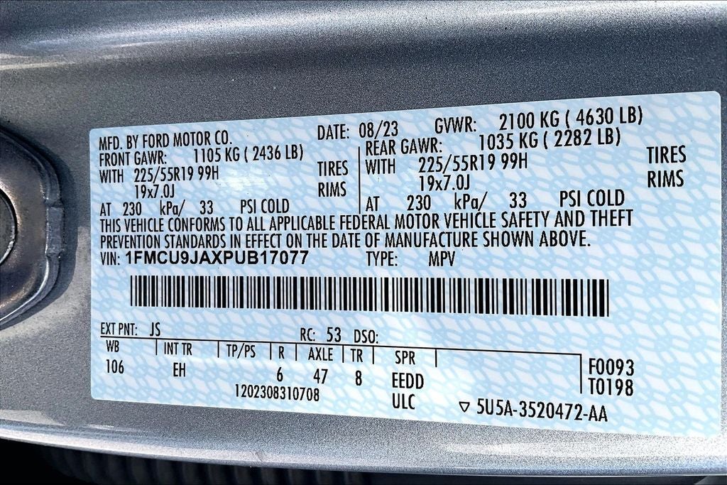 2023 Ford Escape Platinum