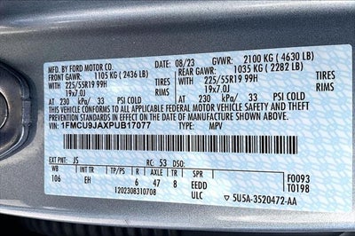 2023 Ford Escape Platinum