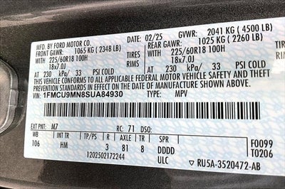 2025 Ford Escape ST-Line