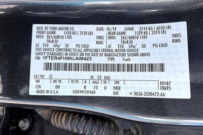 2019 Ford Ranger Lariat