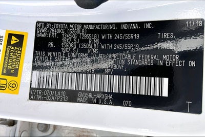 2019 Toyota Highlander Hybrid Limited