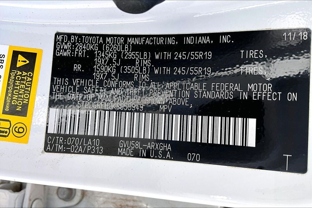 2019 Toyota Highlander Hybrid Limited