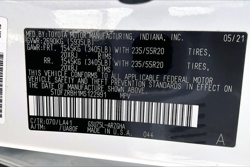 2021 Toyota Highlander Platinum
