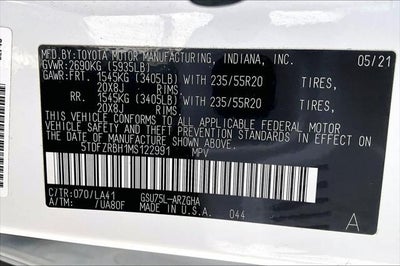 2021 Toyota Highlander Platinum