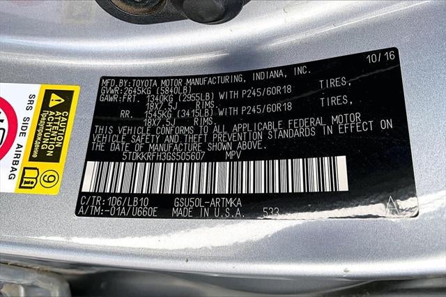 2016 Toyota Highlander XLE V6