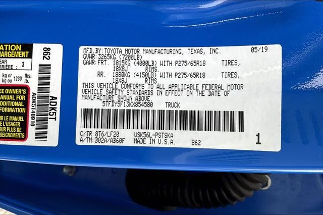 2019 Toyota Tundra TRD Pro