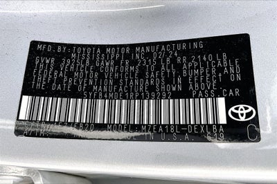 2024 Toyota Corolla LE