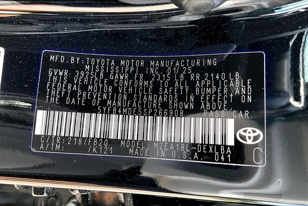 2025 Toyota Corolla LE