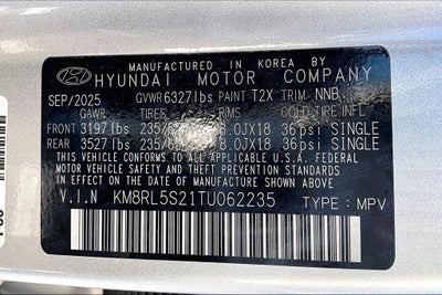 2026 Hyundai Palisade SEL 7 Passenger