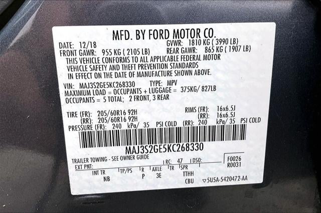 2019 Ford EcoSport SE