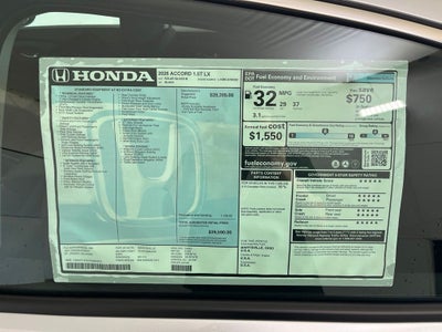 2026 Honda Accord LX