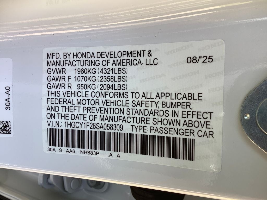 2025 Honda Accord LX