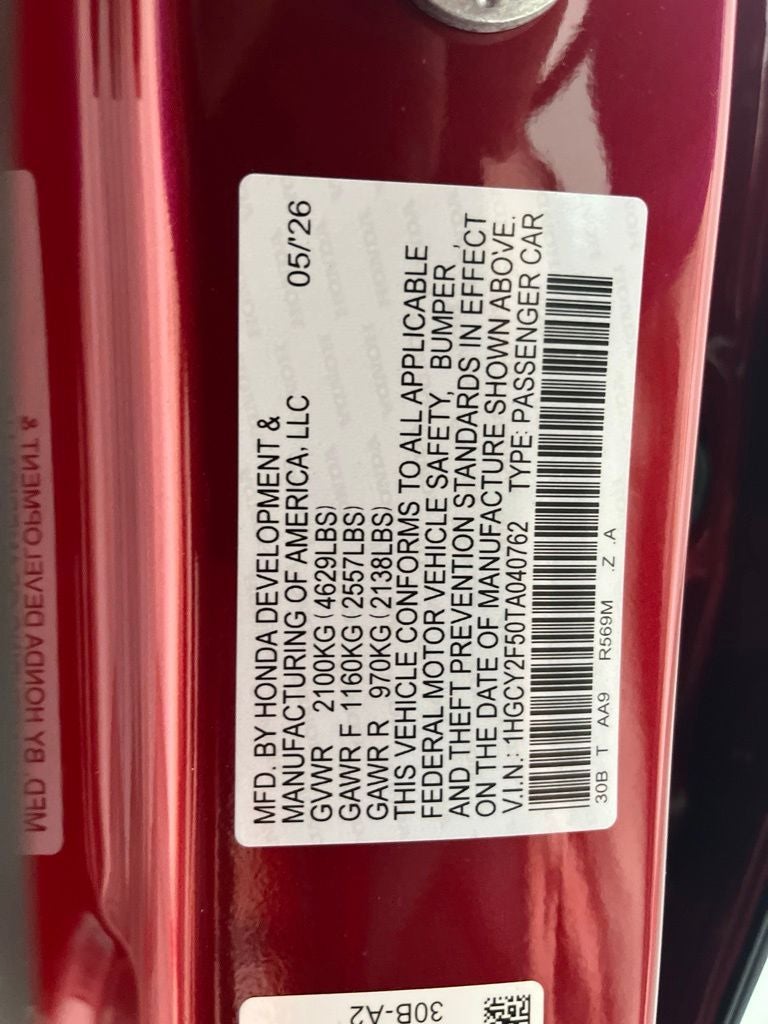 2026 Honda Accord Hybrid Sport