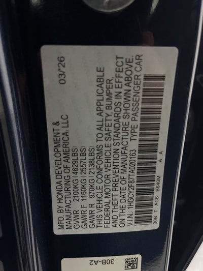 2026 Honda Accord Hybrid Touring