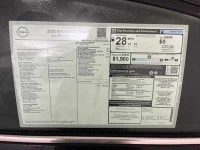 2025 Nissan Altima 2.5 SR