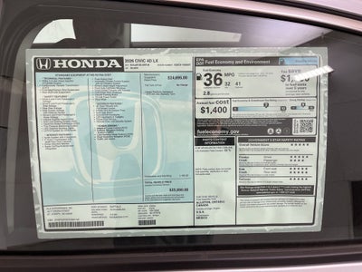 2026 Honda Civic LX