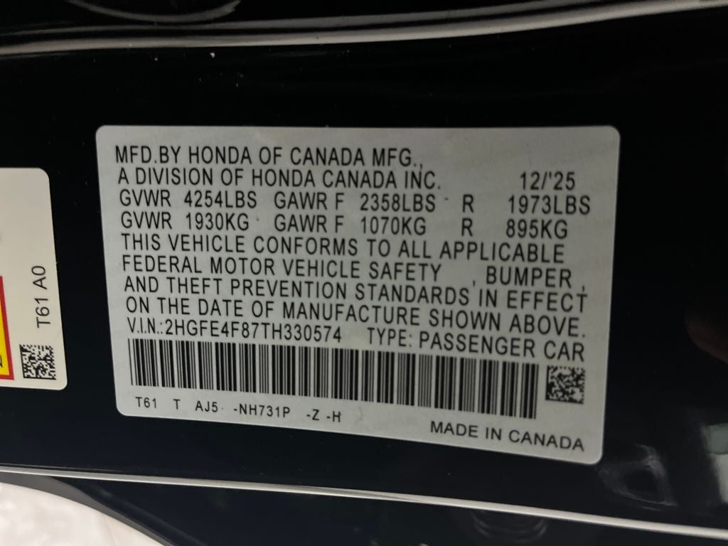 2026 Honda Civic Hybrid Sport Touring