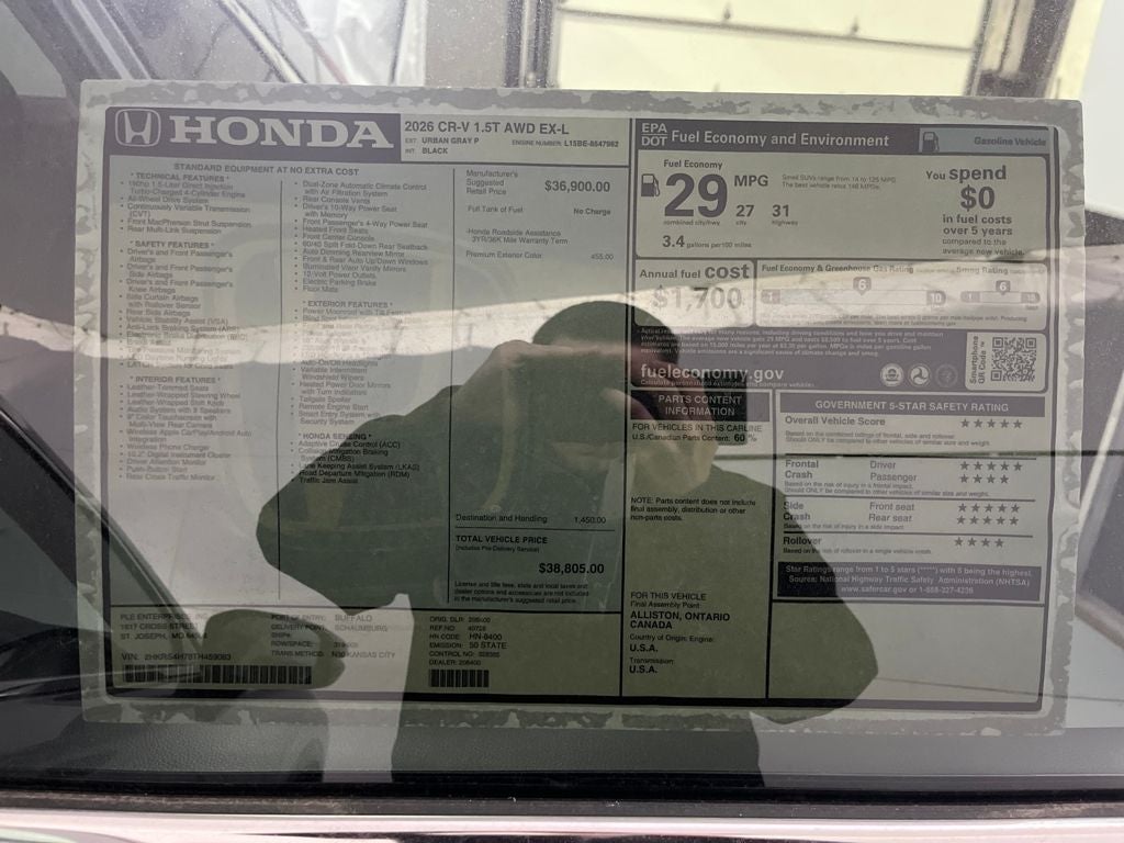 2026 Honda CR-V EX-L