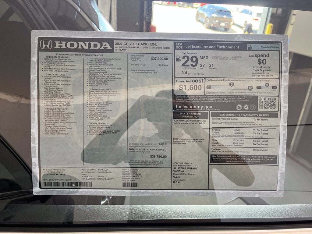 2027 Honda CR-V EX-L