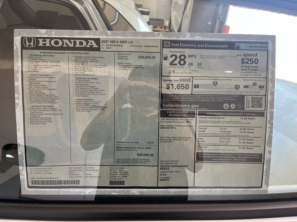 2027 Honda HR-V LX