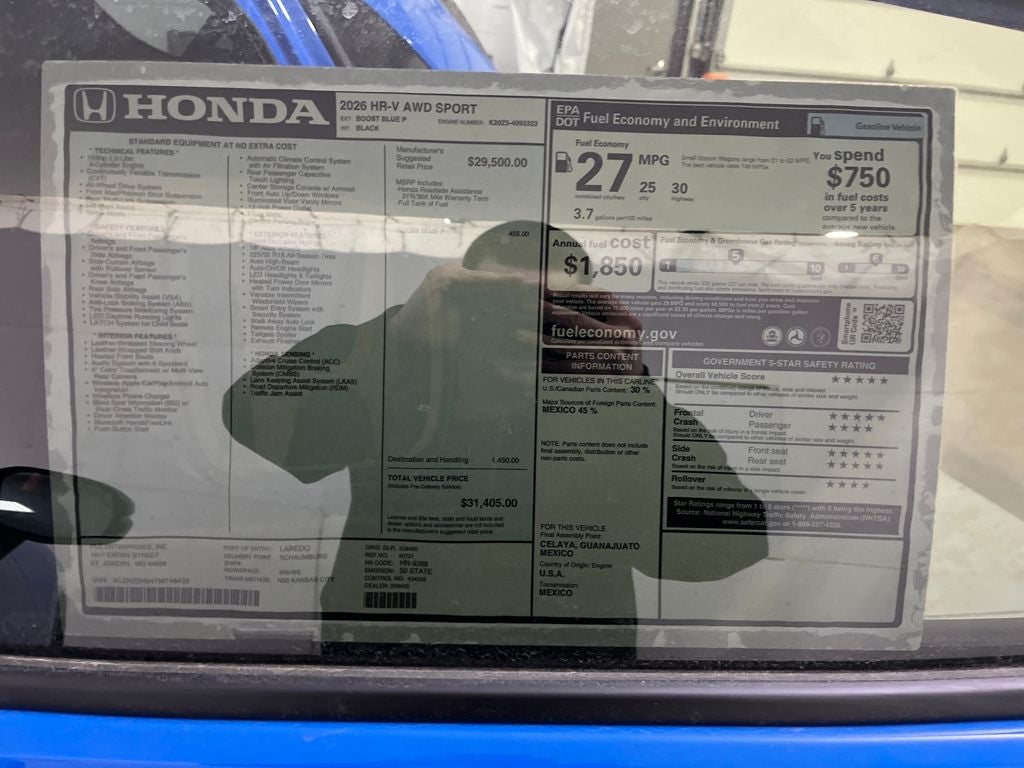 2026 Honda HR-V Sport