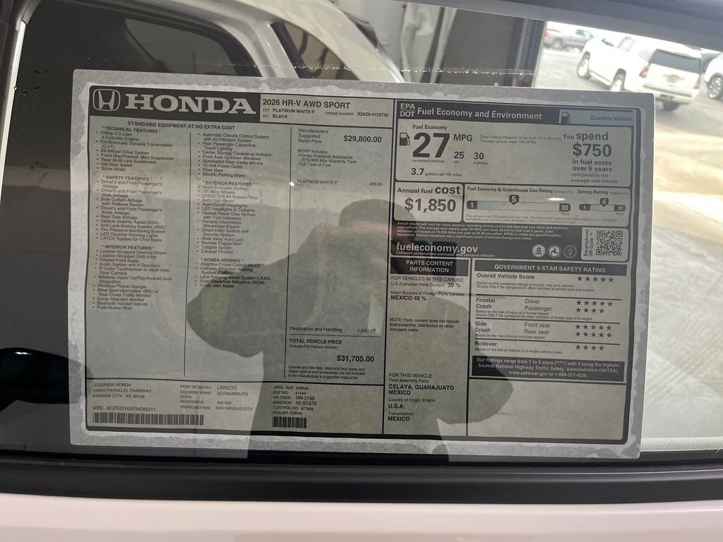 2026 Honda HR-V Sport