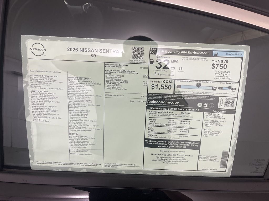 2026 Nissan Sentra SR