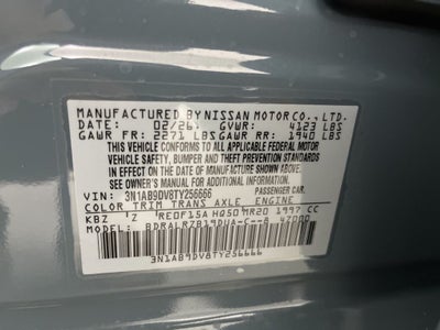 2026 Nissan Sentra SR