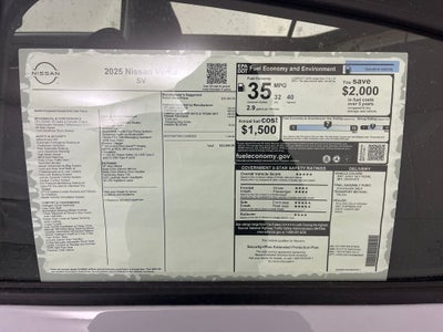 2025 Nissan Versa 1.6 SV