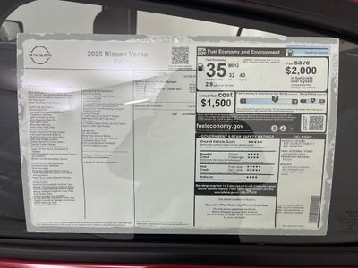 2025 Nissan Versa 1.6 SV