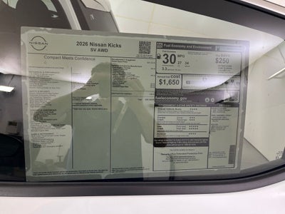 2026 Nissan Kicks SV