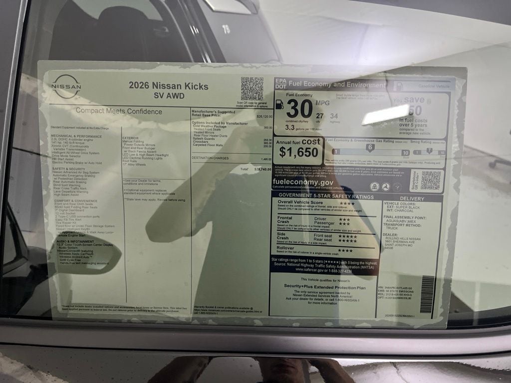 2026 Nissan Kicks SV