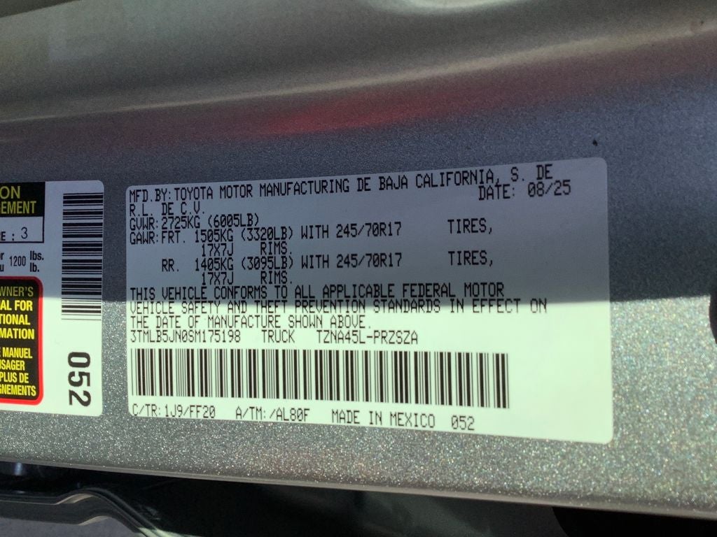 2025 Toyota Tacoma SR5