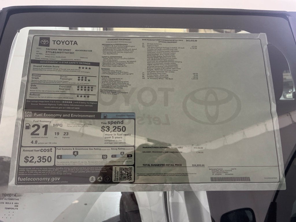 2026 Toyota Tacoma TRD Sport