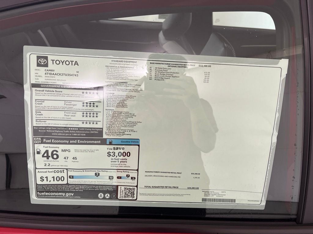 2026 Toyota Camry SE