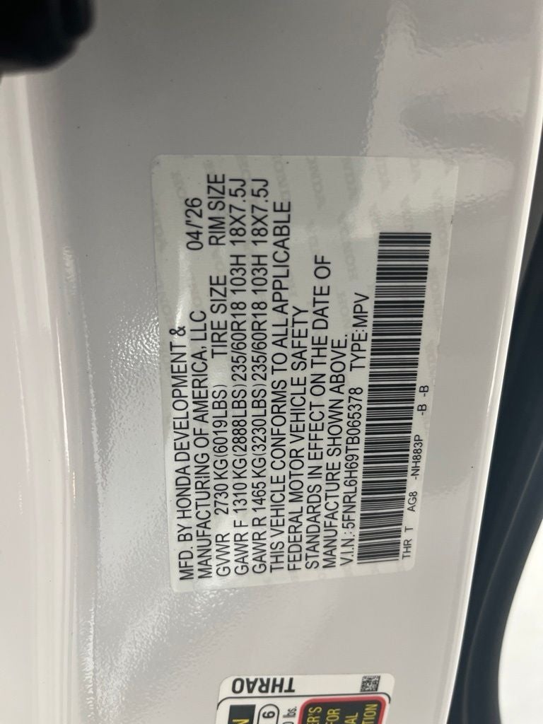 2026 Honda Odyssey EX-L