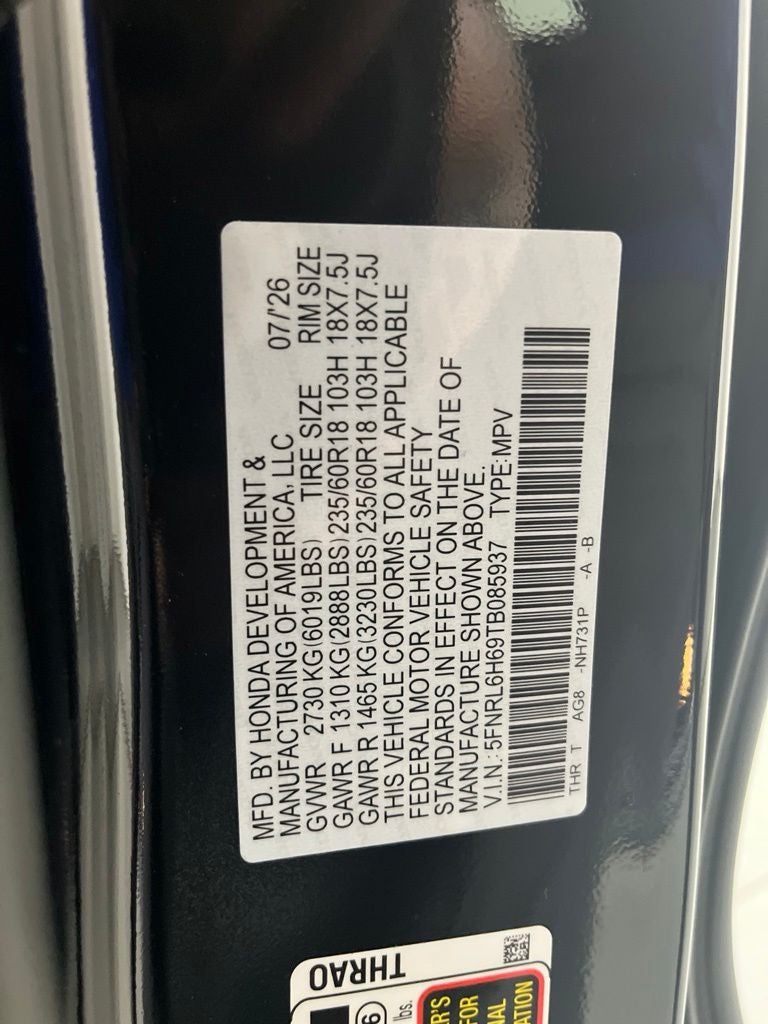 2026 Honda Odyssey EX-L
