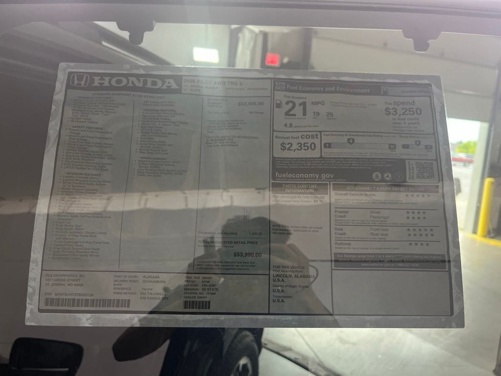 2026 Honda Pilot Touring