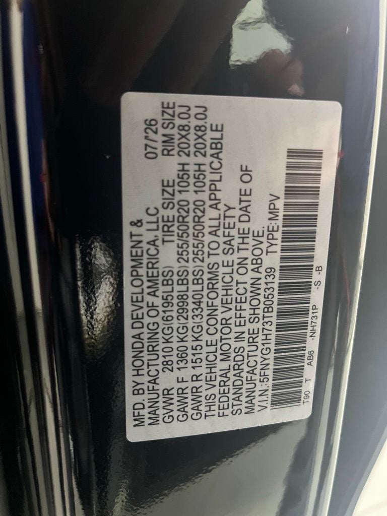 2026 Honda Pilot Touring