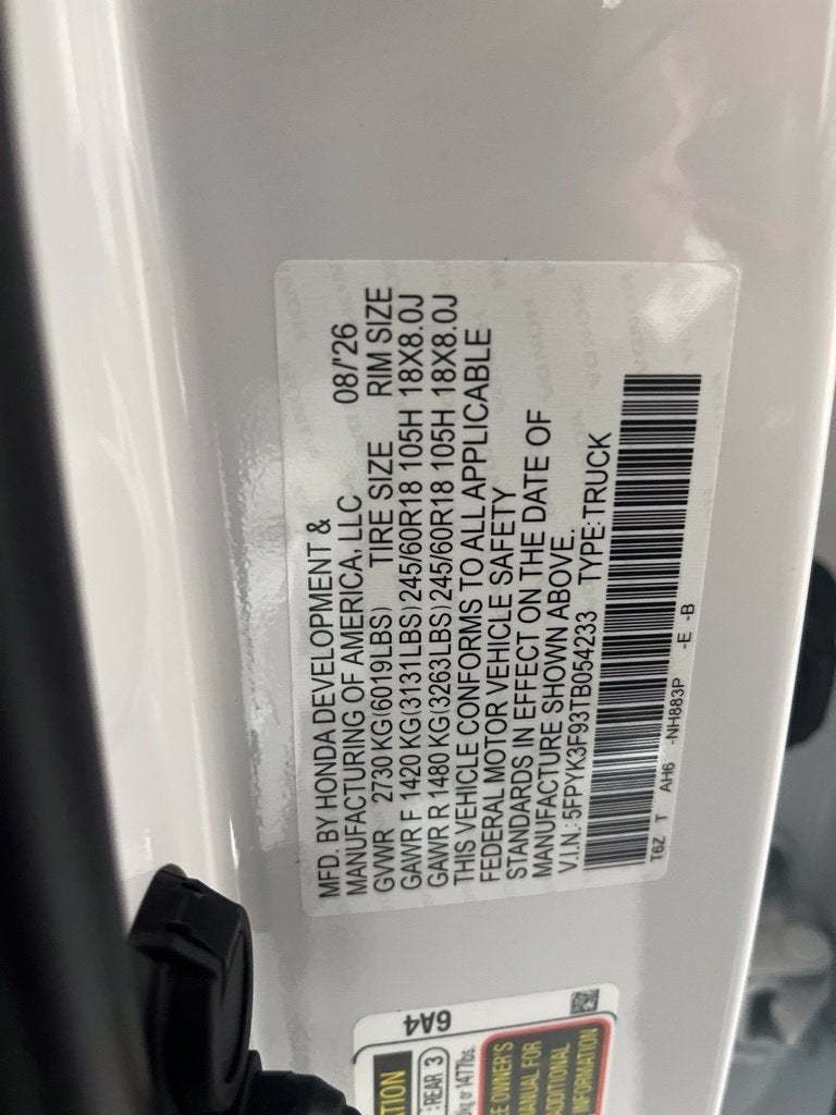 2026 Honda Ridgeline Black Edition