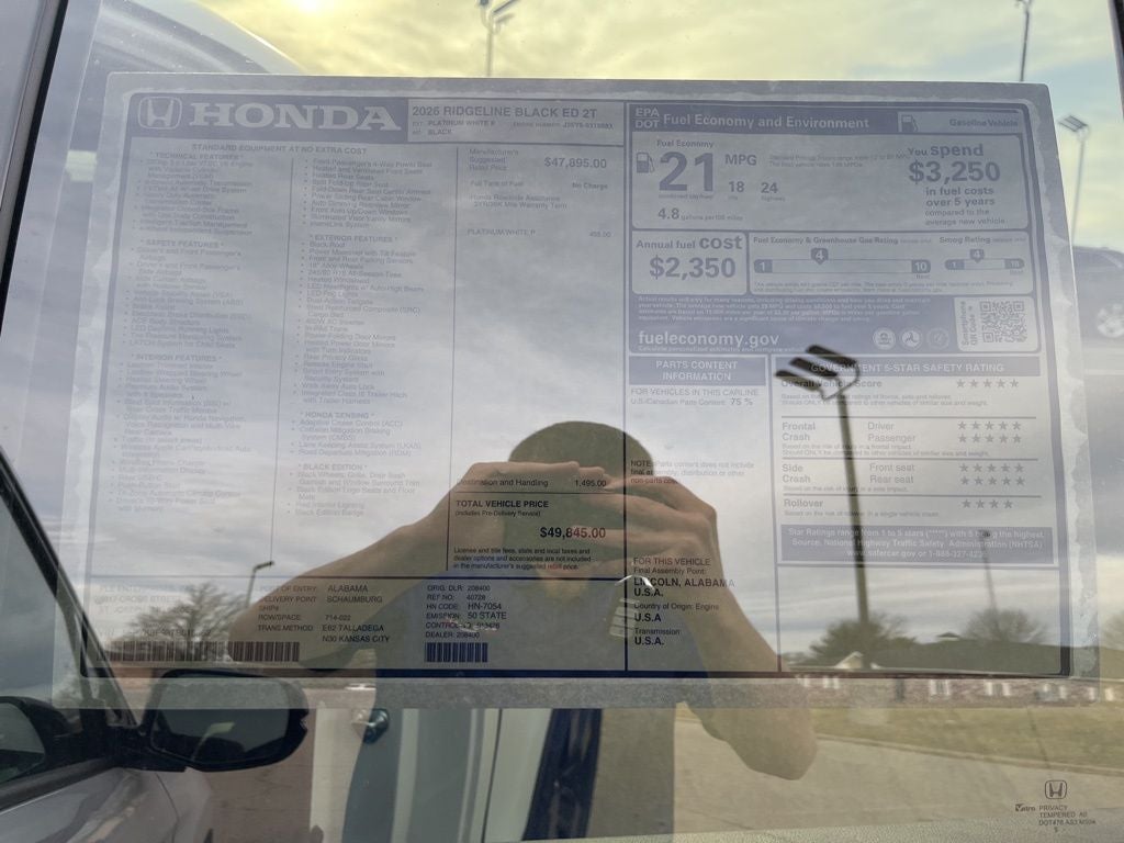 2026 Honda Ridgeline Black Edition