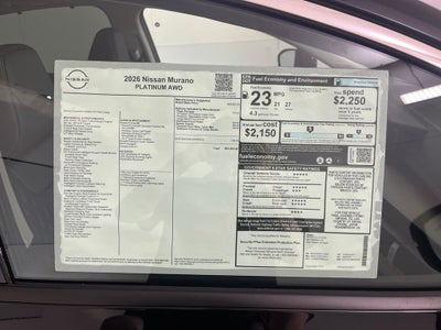 2026 Nissan Murano Platinum