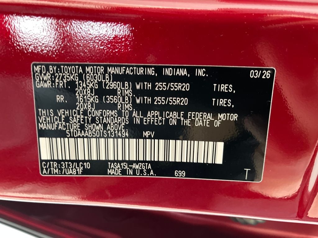 2026 Toyota Grand Highlander Limited