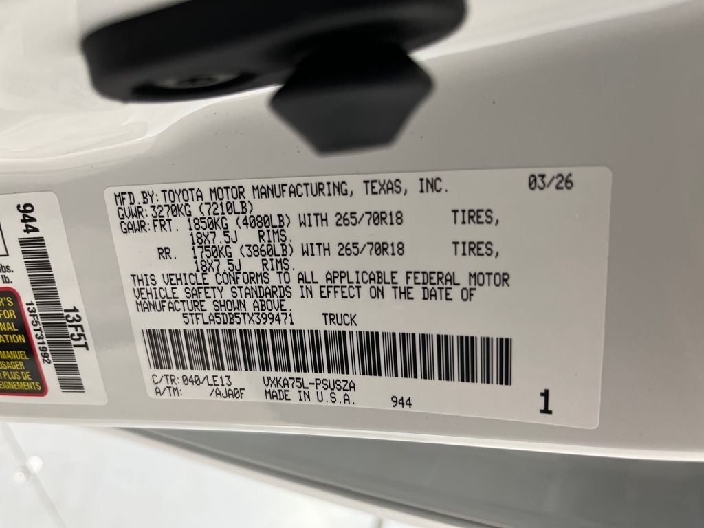 2026 Toyota Tundra SR5